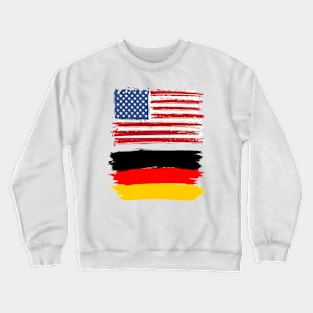 America and Germany Flag Crewneck Sweatshirt